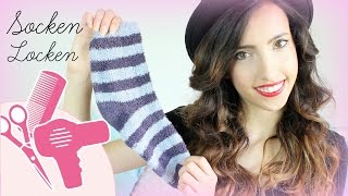 Socken Locken  Stylen ohne Hitze  HAIRbst [upl. by Notnelc550]