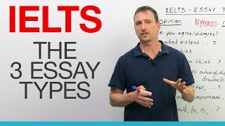 IELTS Writing The 3 Essay Types [upl. by Donatelli]