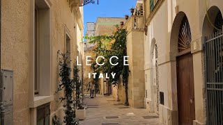 Lecce  Italy  Drone amp Walking Tour [upl. by Nodaj]