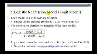 Binary Choice  Linear Probability and Logit Models [upl. by Maziar]