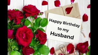 Happy Birthday to My Dear Husband Birthday wishes for Husband Birthday Greetings happybirthday [upl. by Sari]