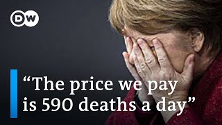 Merkel gets emotional in speech  DW News [upl. by Nnayelsel]