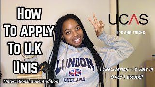 How to Apply to UK 🇬🇧 Universities  UCAS  Step by Step  International Student Edition [upl. by Aisatnaf]