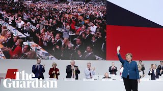 Angela Merkel receives standing ovation after farewell speech [upl. by Naved]