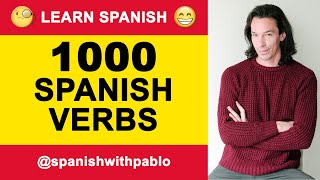 Castilian Spanish lesson 1000 Spanish Verbs from English to Spanish Learn Spanish With Pablo [upl. by Hamfurd]