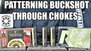 Patterning 00 Buckshot part 3  through chokes [upl. by Eirrej452]