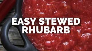 Easy Stewed Rhubarb Recipe [upl. by Ajam383]