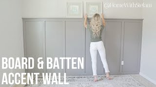 Board and Batten With Textured Walls  HomeWithStefani [upl. by Carolynn631]