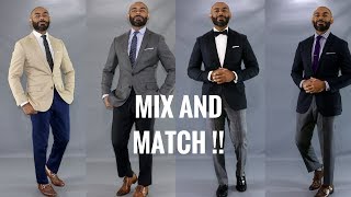 How To Mix And Match Mens SuitsMix And Match Suits [upl. by Htnamas]