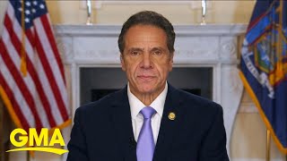 New York Gov Andrew Cuomo talks about the rise in COVID19 cases l GMA [upl. by Suollecram]