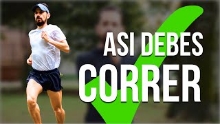 👌Técnica IDEAL de carrera  Cómo correr CORRECTAMENTE 🏃‍♂️🔥 [upl. by Hluchy]