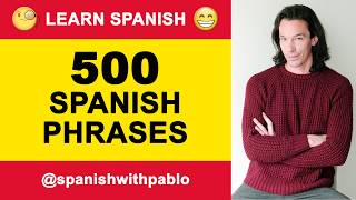 500 Phrases in Spanish Tutorial English to Castilian Spanish Lesson  Podcast [upl. by Esiom]