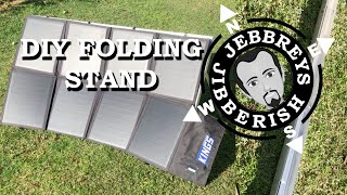 DIY Folding Stand for 120w Kings Solar Blanket [upl. by Eveiveneg]