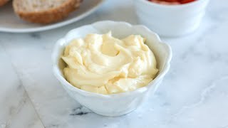 FailProof Homemade Mayonnaise Recipe [upl. by Kcirneh]