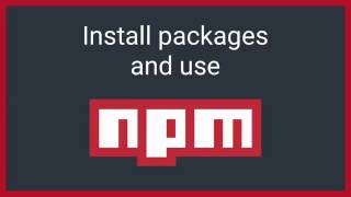 Install NPM packages [upl. by Malinin]