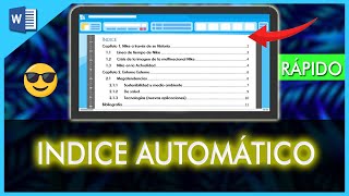 Cómo Poner un INDICE en WORD AUTOMÁTICO bien explicado TIPS [upl. by Forward]