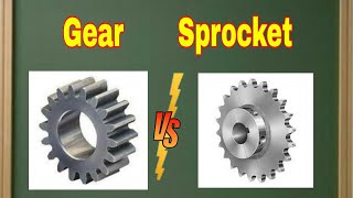 Differences between Gear and Sprocket MechanicalEngineering4u [upl. by Sagerman]