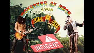 Monsters Of Rock 1988  The Guns N Roses Incident [upl. by Teryn]