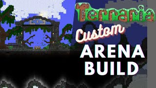 SPEED BUILD  OLD ONES ARMY ARENA Custom Terraria 14 Arena for all your Eternia Crystal Needs [upl. by Einamrej]