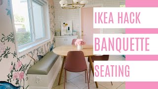 DIY Banquette Seating Ikea Hack [upl. by Ardnahcal953]